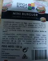 Mängden socker i Mini burger