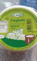 Mängden socker i Cuajada de leche de oveja natural