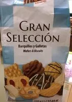 Mängden socker i Gran selección de barquillos y galletas