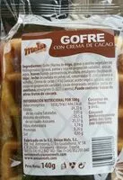 Mängden socker i Gofre con crema de cacao