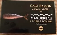 Mängden socker i Maquereau à l’huile d’olive
