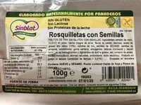 Mängden socker i Rosquilletas con semillas