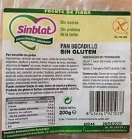 Mängden socker i Pan bocadillo sin gluten