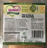 Mängden socker i Pan de molde sin gluten