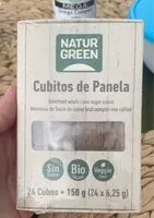 Mängden socker i cubitos de panela