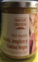 Mängden socker i Paté vegetal boniato, jengibre y comino negro