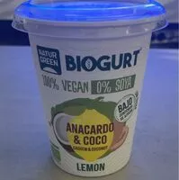 Mängden socker i Biogurt anacardo y coco