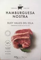 Mängden socker i Hamburguesa Buey Valles del Esla