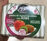 Mängden socker i Postre de Manzana Asada con Kiwi