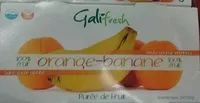 Mängden socker i 100% fruit Orange-Banane