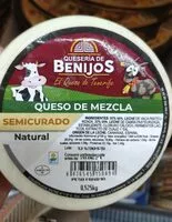 Mängden socker i Queso semi mezcla de Tenerife