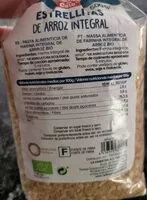 Mängden socker i Estrellitas de arroz integral