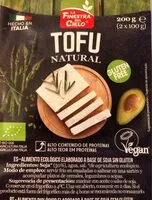 Mängden socker i Tofu natural