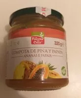 Mängden socker i Compota de Piña y Papaya