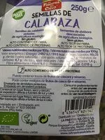 Mängden socker i Semillas de calabaza