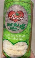 Mängden socker i tortitas de arroz con sesamo y sal marina