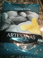 Mängden socker i Patatas fritas artesanas