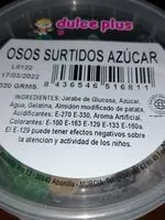 Mängden socker i Osos de azucar