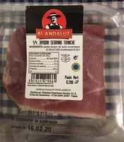 Mängden socker i 1/4 de jambon serrano tranché