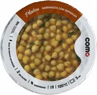 Mängden socker i Garbanzos con espinacas