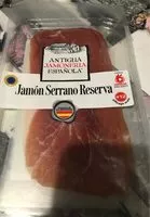 Mängden socker i Jamon serrano reserva