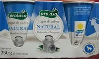 Mängden socker i Yogur de cabra natural