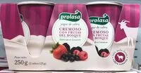 Mängden socker i Yogur de cabra cremoso con frutas del bosque