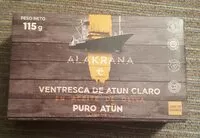 Mängden socker i Ventresca de atún claro en aceite de oliva