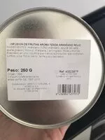 Mängden socker i infusion frutas arandano