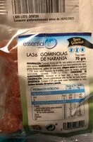 Mängden socker i Gominolas de naranja