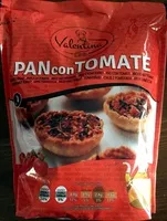 Mängden socker i Pain con tomate origan