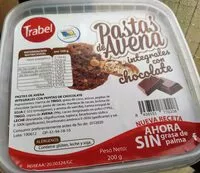 Mängden socker i Pastas de avena con chocolate