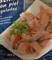 Mängden socker i Queues de crevette surgeleés