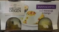 Mängden socker i Pannacotta con maracuya y mango