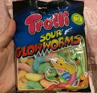 Mängden socker i Sour Glowwormz