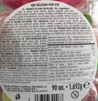 Mängden socker i Pop eye