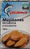 Mängden socker i Mejillones de Galicia en escabeche