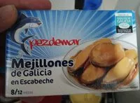 Mängden socker i Mejillones de Galicia en escabeche