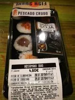 Mängden socker i Hosomaki duo