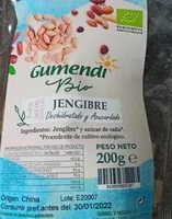 Mängden socker i Jengibre deshidratado