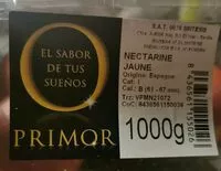 Mängden socker i Nectarines jaunes