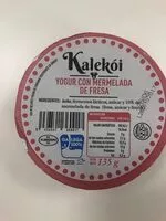 Mängden socker i Yogur con mermelada de fresa