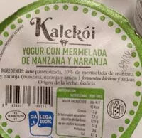 Mängden socker i Yogur con mermelada de manzana y naranja