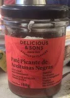 Mängden socker i Paté picante de aceitunas negras