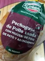 Mängden socker i Pechuguita pollo asada con mousse pato