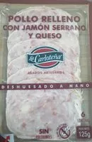 Mängden socker i Pollo relleno con jamón serrano y queso asado al horno