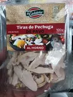 Mängden socker i Tiras de pechuga de pavo al horno sin gluten