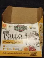 Mängden socker i Pollo relleno de huevo y jamón