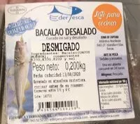 Mängden socker i Bacalao desalado