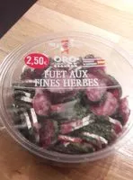 Mängden socker i Fuet aux fines herbes